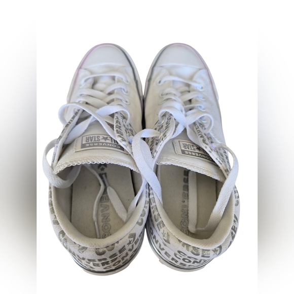 Converse Iridescent Women's White Sneakers Size 9 - Picture 6 of 8